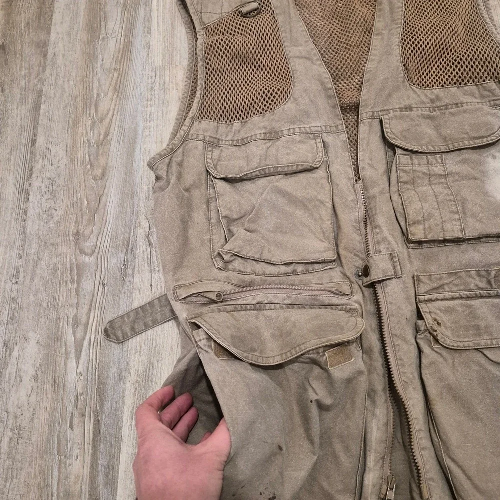 DOMKE PhoTOGS Utility Vest Distressed Gorpcore Mesh Pockets Utilitatrian‎ Size L